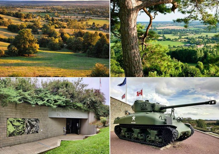 historic hillsides from the Battle of Normandy