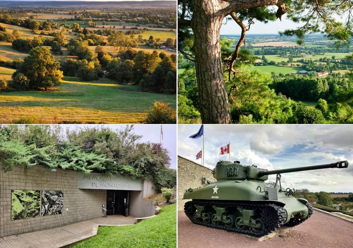 historic hillsides from the Battle of Normandy